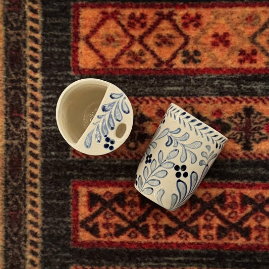 Blue Tendrils Tumbler