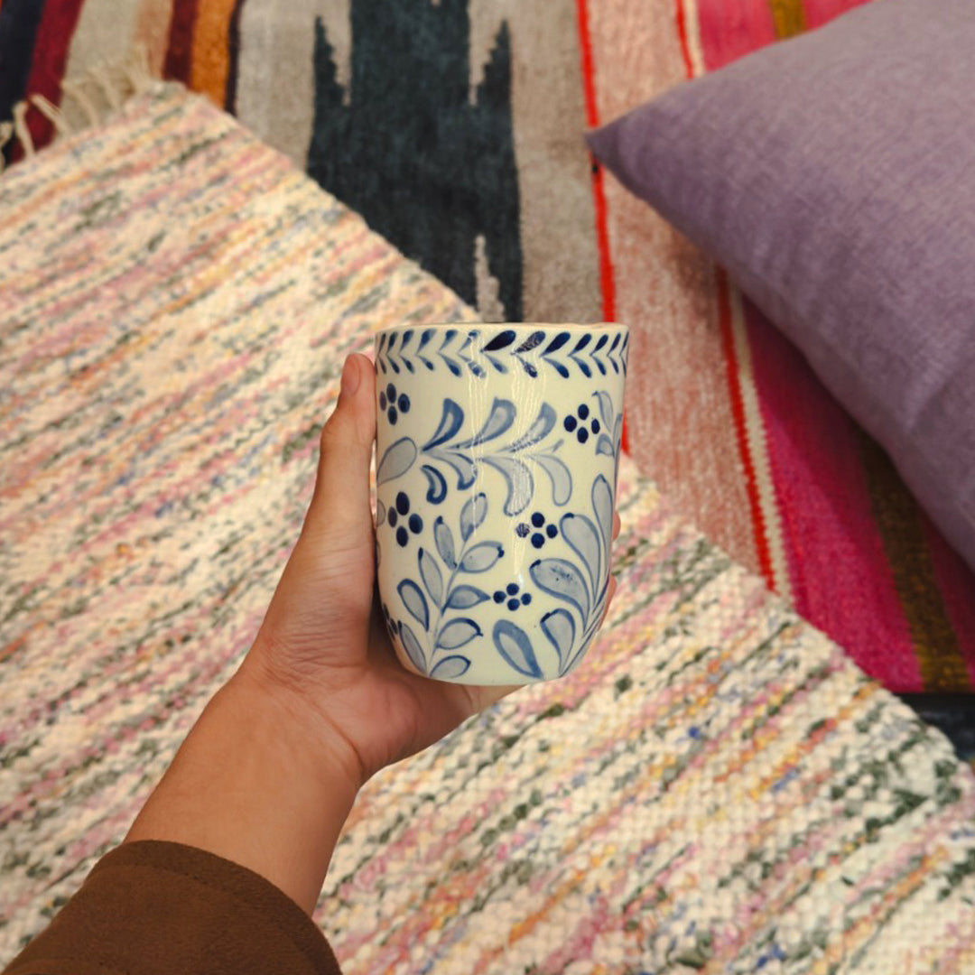 Blue Tendrils Tumbler