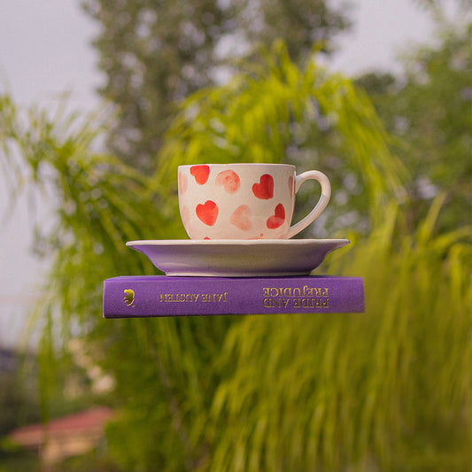 Gulaabi Crush Teacup and Saucer