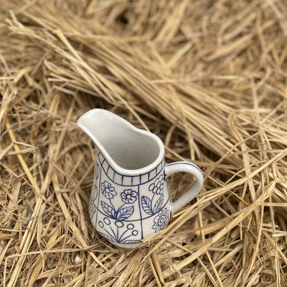 Summer Blues Milk Pot