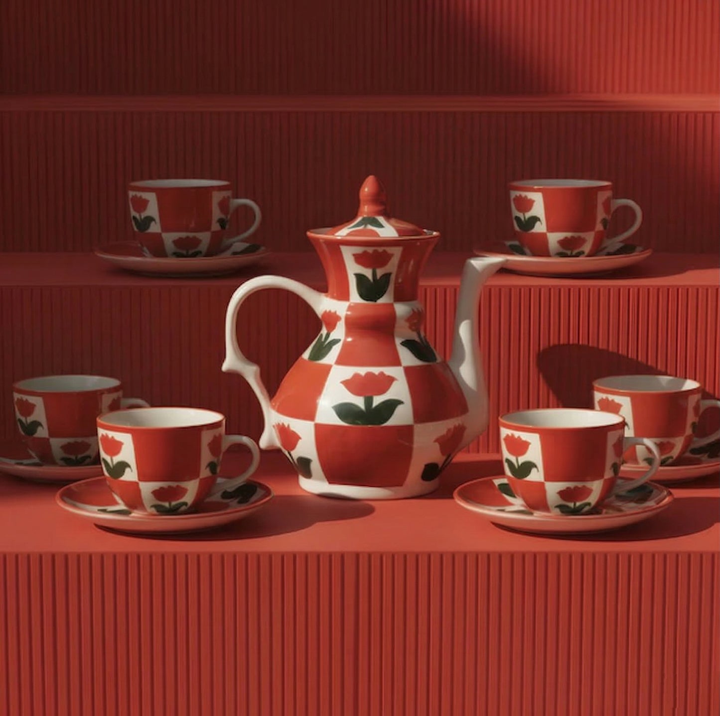 Ur My Gul-e-Lala Full Tea Set