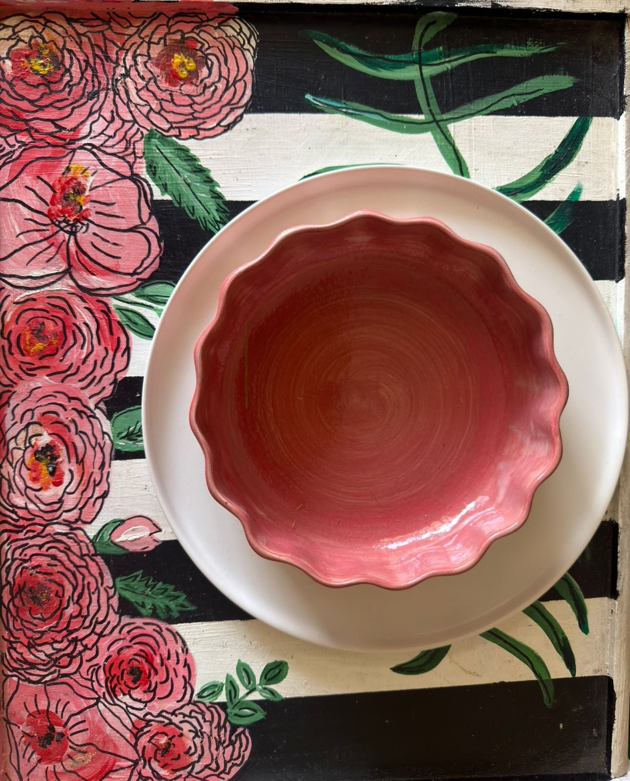 Pink Soda Deep Plate