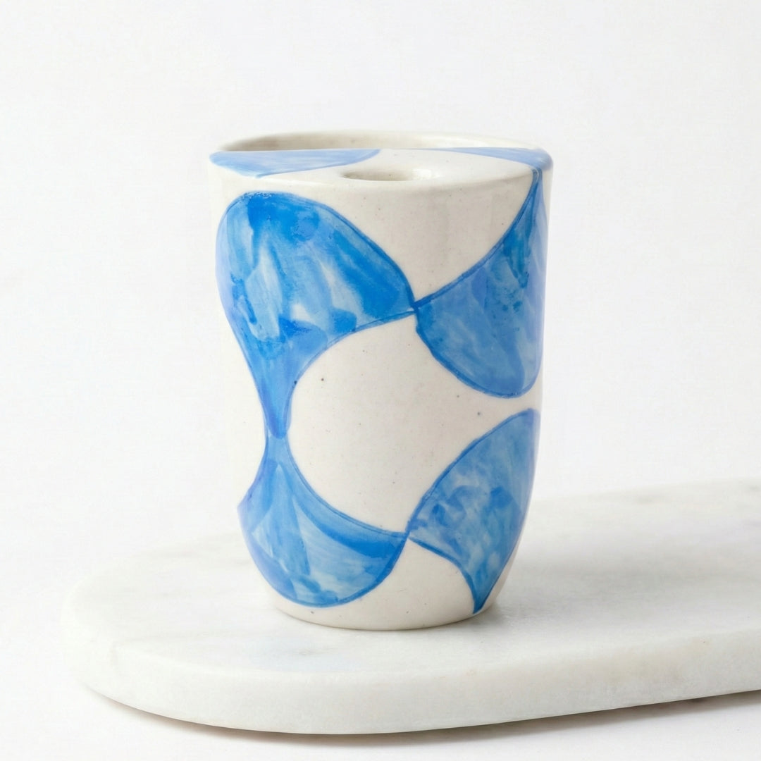 Baby Blue Swirls Tumbler