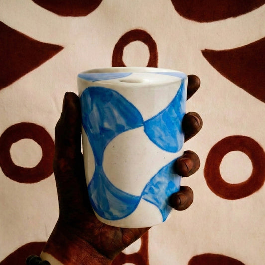 Baby Blue Swirls Tumbler