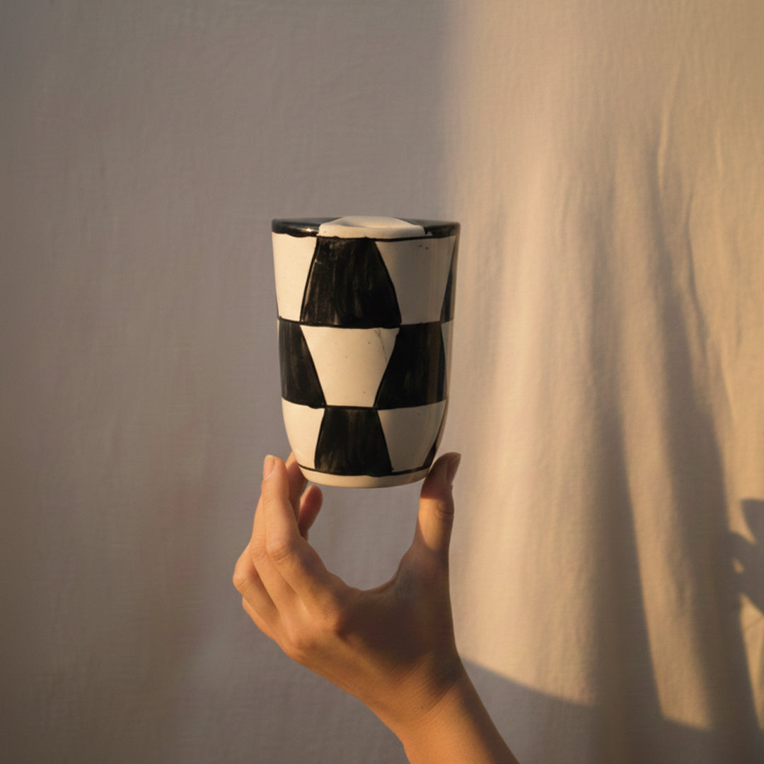 Black Quadrangles Tumbler