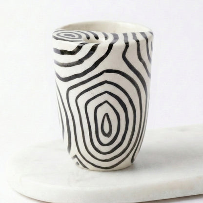 Black Sqiggles Tumbler