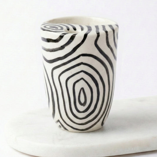 Black Sqiggles Tumbler