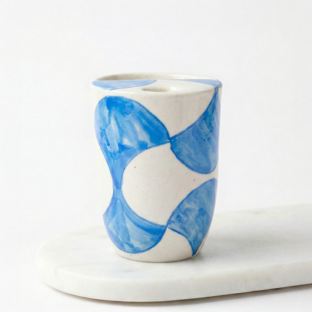 Baby Blue Swirls Tumbler