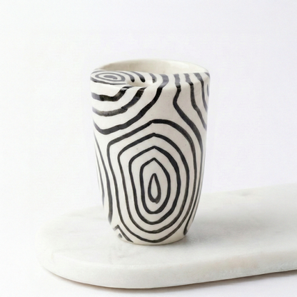 Black Sqiggles Tumbler