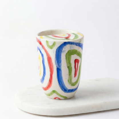 Rainbow Swirls Tumbler