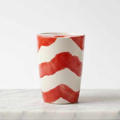 Red Swirls Tumbler
