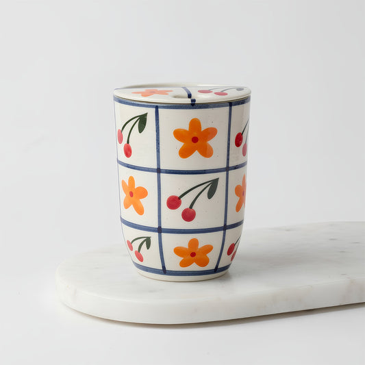Cherries and Flowers Tumbler