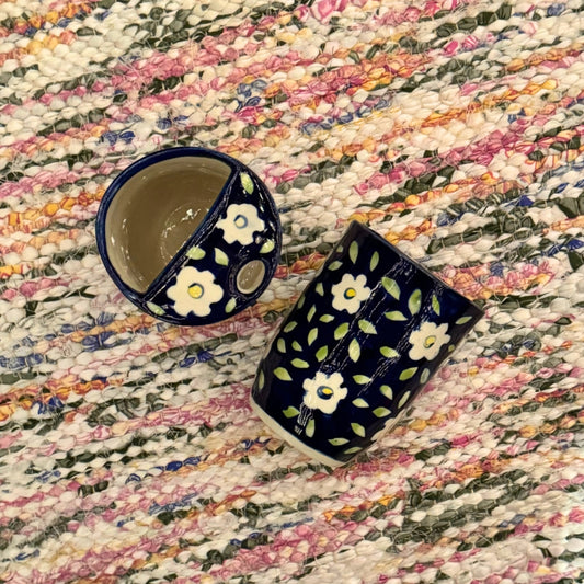 Daisies Against Blue Tumbler