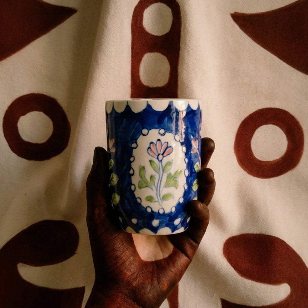 Flower Motif Tumbler