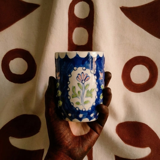 Flower Motif Tumbler