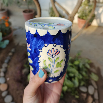 Flower Motif Tumbler