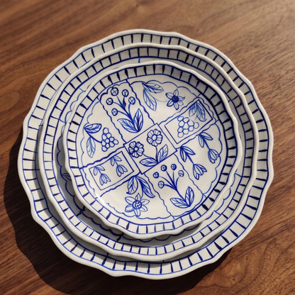 Summer Blue Quarter Plate