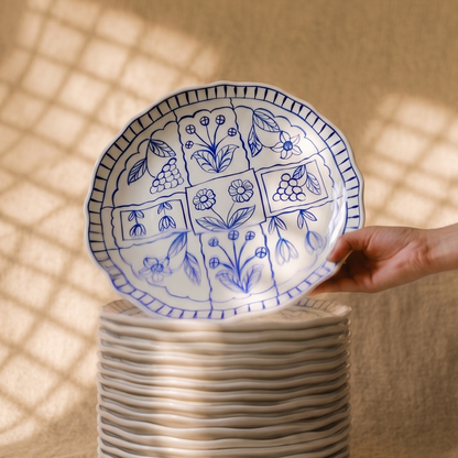 Summer Blues Plates Set