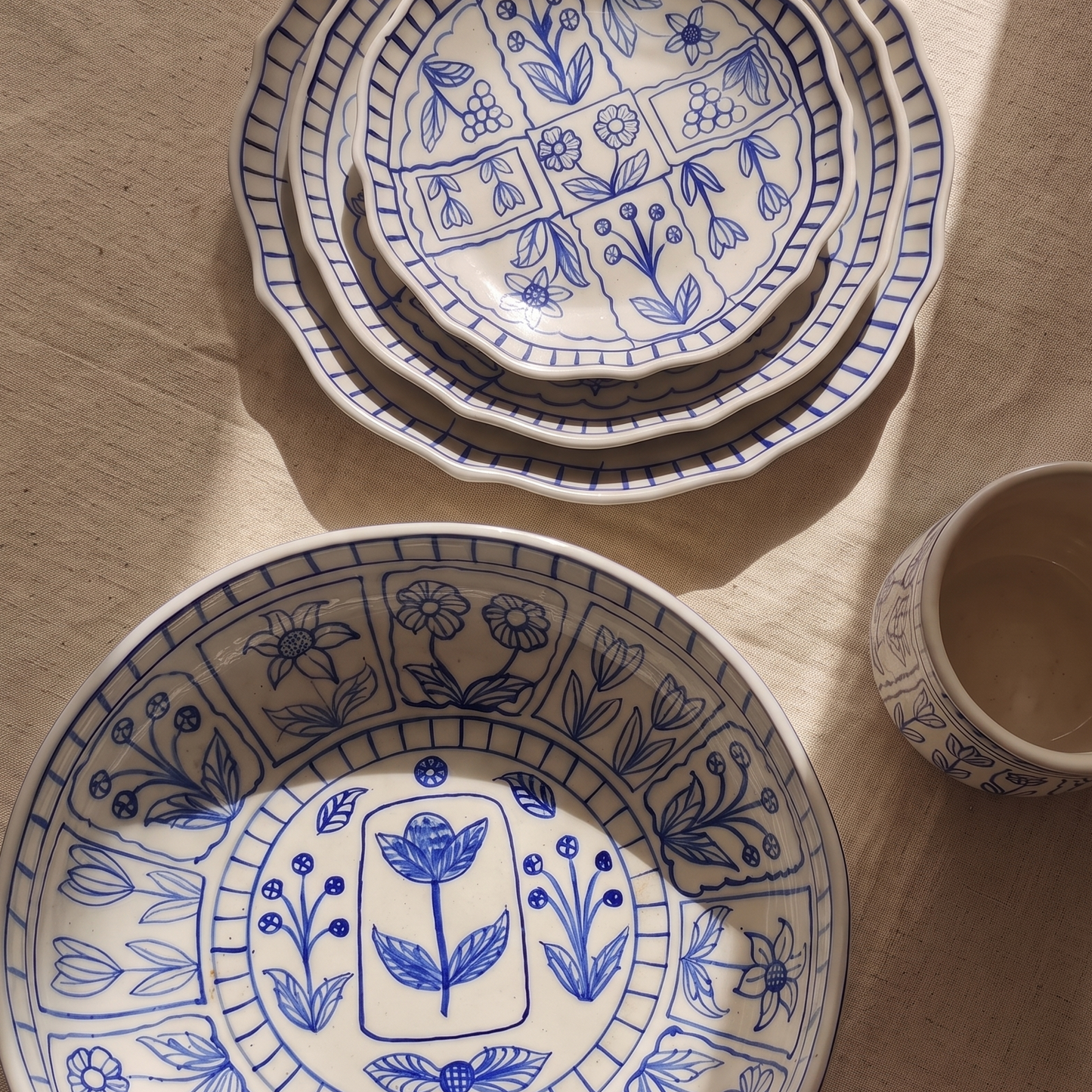 Summer Blues Half Plate