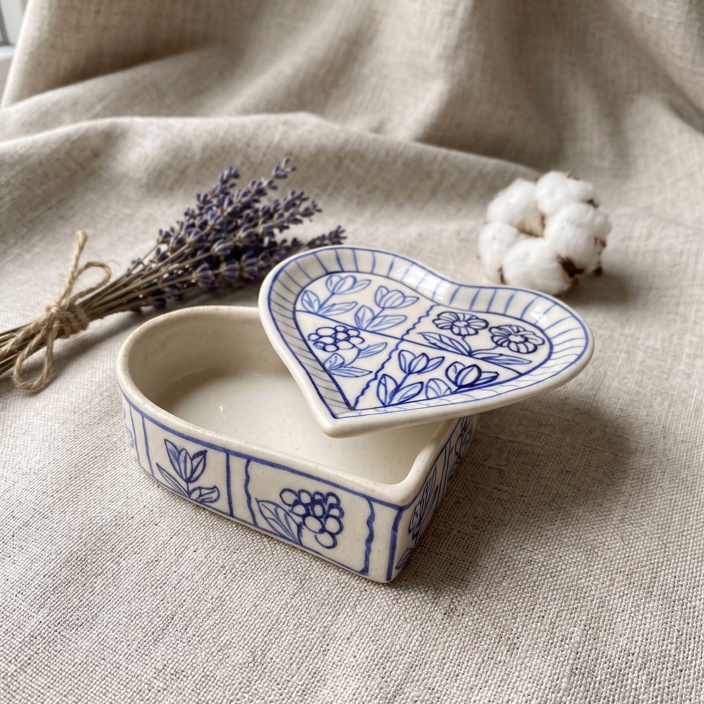 Summer Blues Jewelry Box