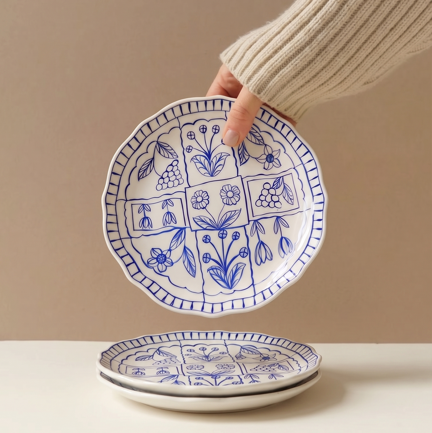 Summer Blue Quarter Plate