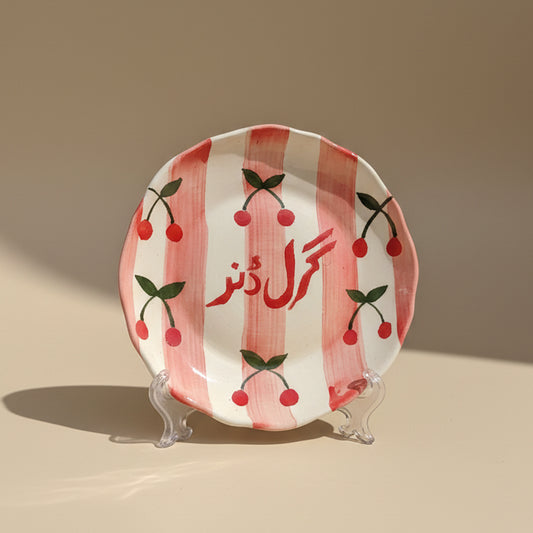 Girl Dinner Dinner Plate