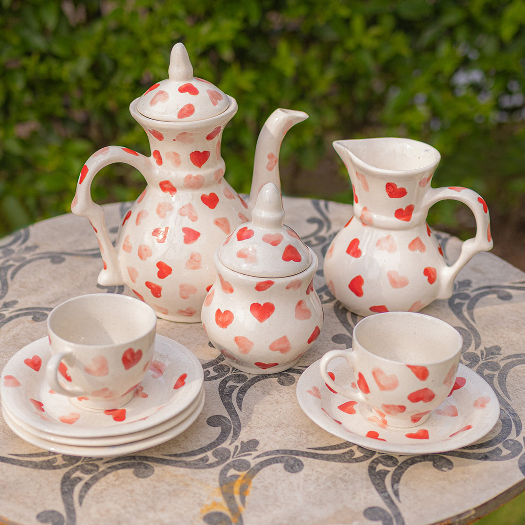 Gulaabi Crush Tea Set