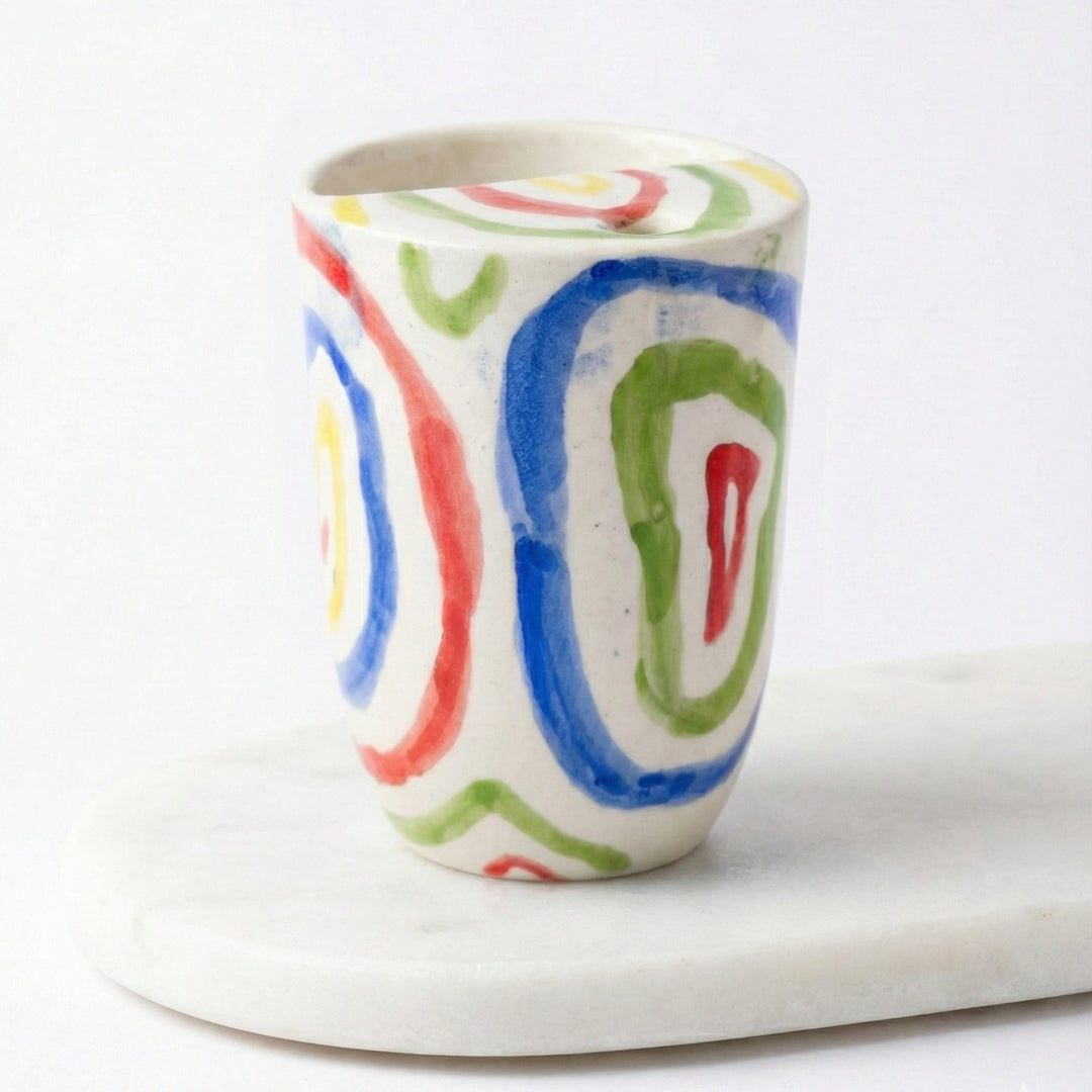 Rainbow Swirls Tumbler