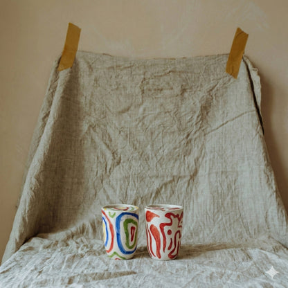 Rainbow Swirls Tumbler