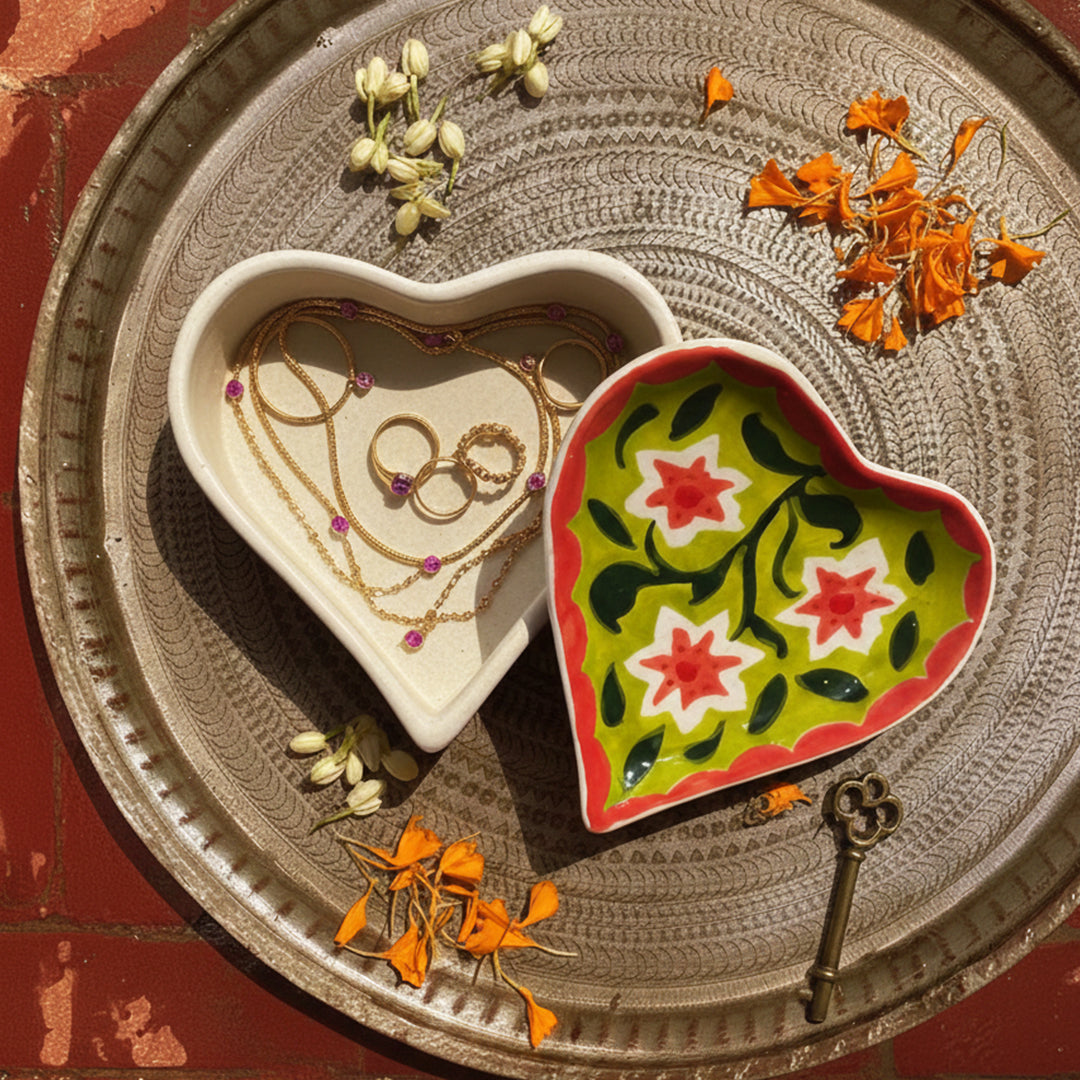 Strawberry Matcha Flowers Jewelry Box