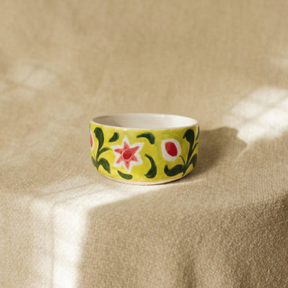 Strawberry Matcha Flowers Small Bowl