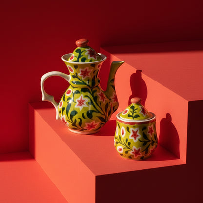 Strawberry Matcha Flowers Full Tea Set