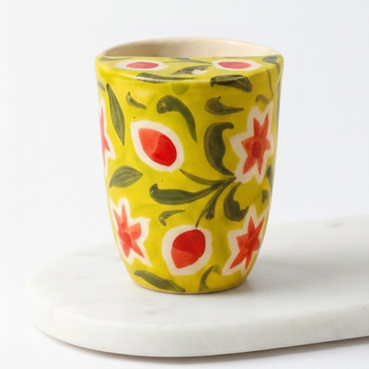 Strawberry Matcha Flowers Tumbler