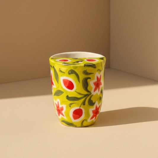 Strawberry Matcha Flowers Tumbler