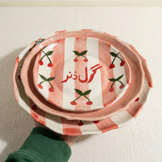 Girl Dinner Plates Set