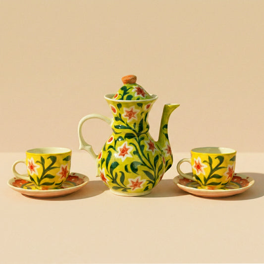 Strawberry Matcha Flowers Mini Tea Set